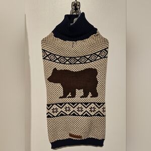 NWT Eddie Bauer Grizzly Bear Dog Sweater Sz XL